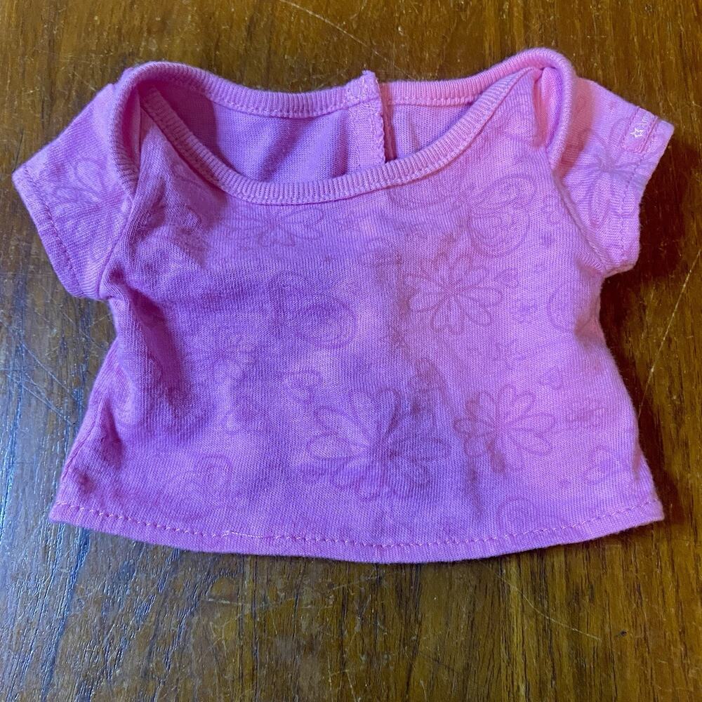 American Girl Doll Branded True Spirit Meet Pink Shirt